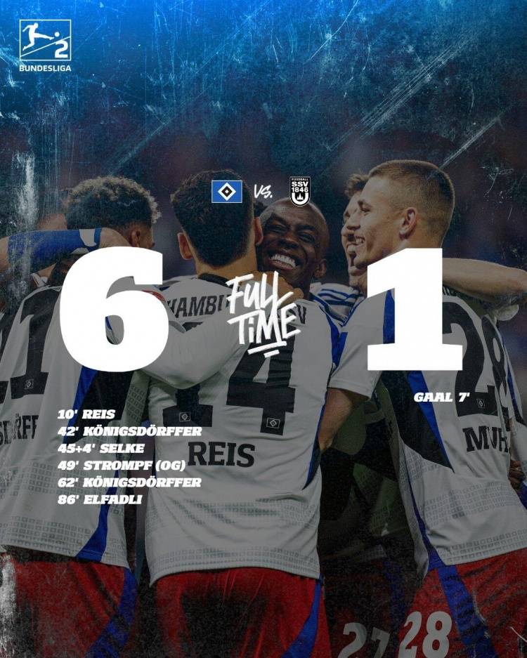 选择原谅！汉堡提前一轮升级 北大王时隔七年重返德甲