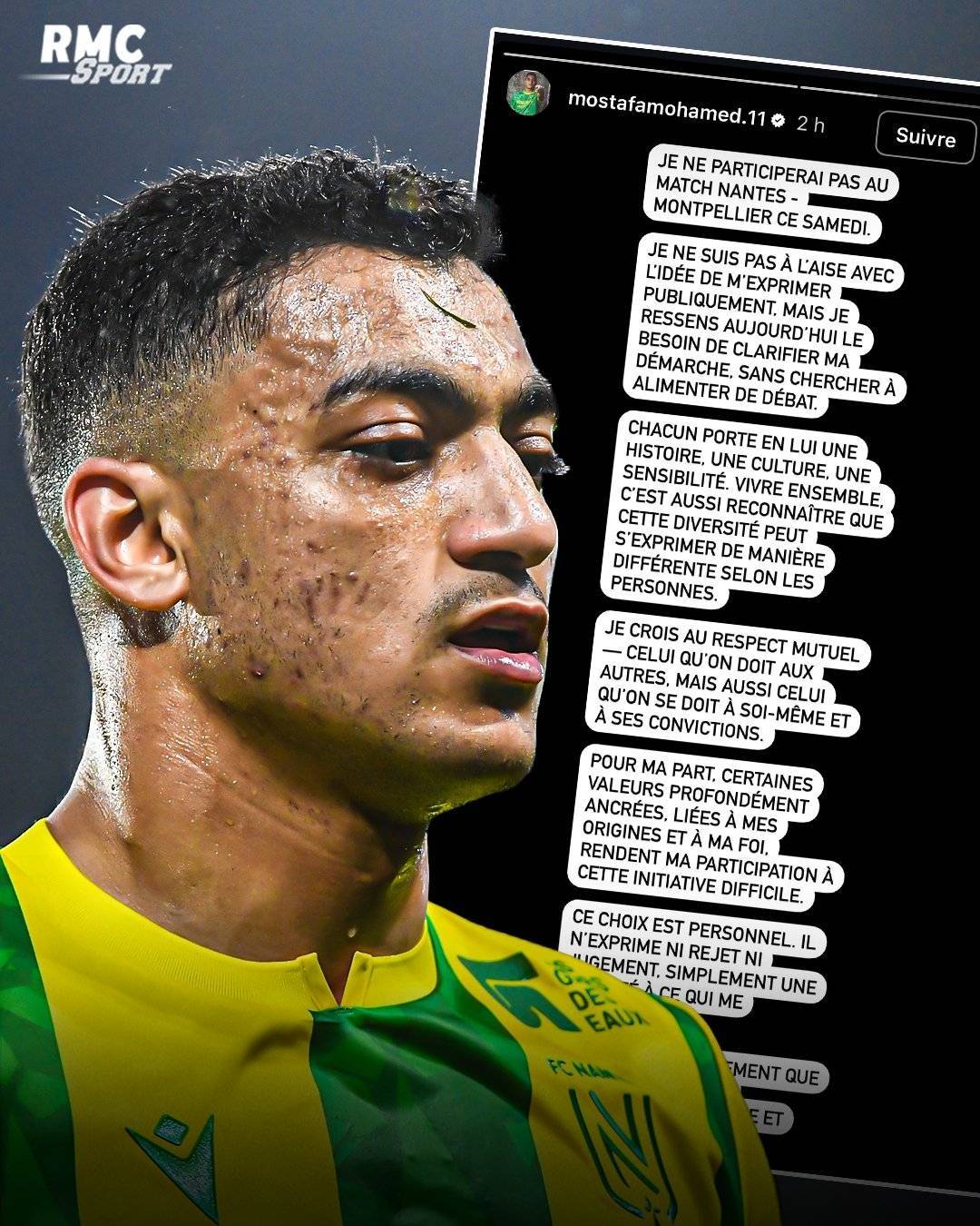 南特前锋拒绝在法甲反恐同日出场比赛，将被俱乐部处罚